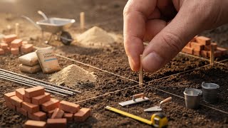 Building a Miniature Modern Villa from Scratch | Satisfying DIY Construction Timelapse