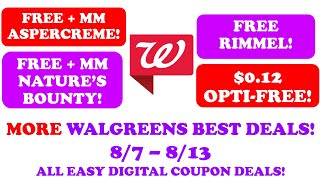 WALGREENS FREE MONEYMAKER ASPERCREME, RIMMEL & MORE 8/7-8/13 COUPONING THIS WEEK ALL DIGITAL DEALS!