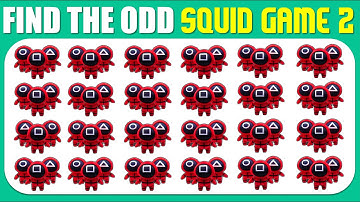 Squid Game Quiz 🦑🐙🎮 | Find the Odd One Out! | 30 Levels: Easy, Medium, Hard