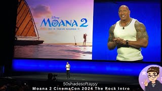 Moana 2 CinemaCon 2024 Intro by The Rock