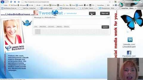 The #LinkedInChat  using www.TweetChat.com