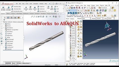 Import SolidWork part into Abaqus