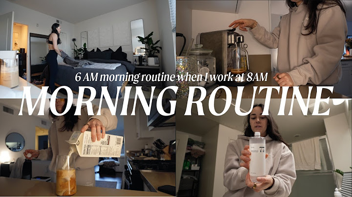 6AM MORNING ROUTINE WHEN I HAVE WORK AT 8AM | realistic quick 1 hour morning routine for work