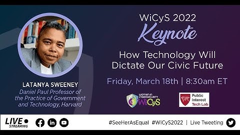Latanya Sweeney | WiCyS 2022 Keynote