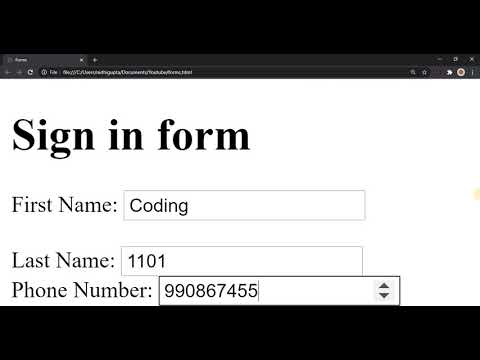 HTML Advanced - Forms - YouTube