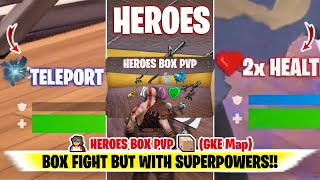 HEROES BOX PVP Fortnite (Box Fight Map with Superpowers) | Gke map code Box Fight Map