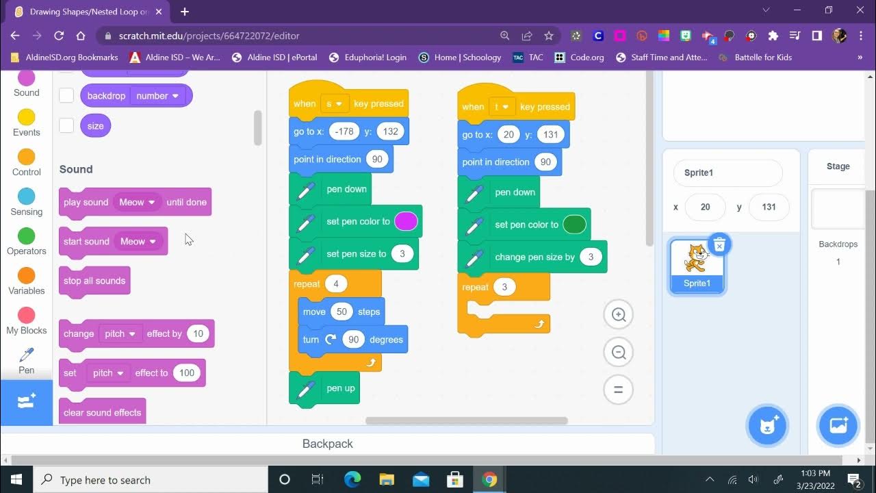 Drawing Shapes and Nested Loop Shapes in Scratch Mar 23, 2022 121 PM
