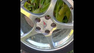 How to clean Corvette wheels with Flitz metal pre-clean.
