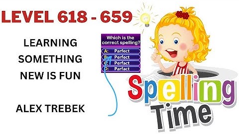 SPELLING QUIZ LEVEL 618 - 659 @SimpleMercy