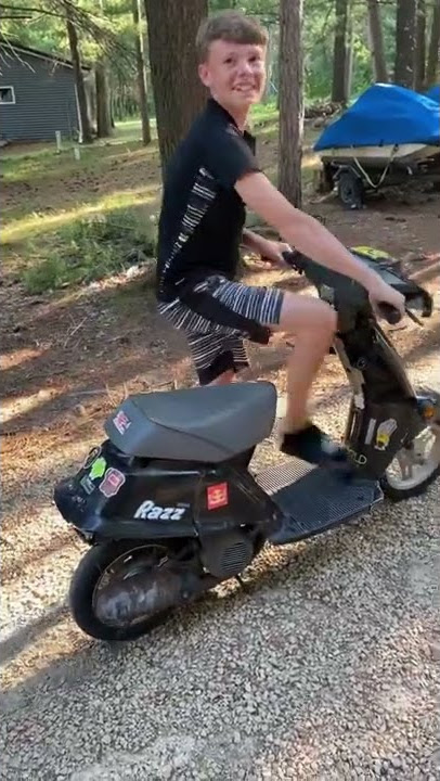 Vintage Yamaha Razz, $50 Internet bushel basket find. New $20 piston from eBay and back in action.
