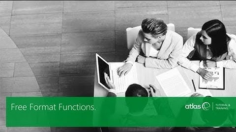 Atlas Training: Free Format Functions