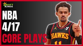 DraftKings NBA DFS Picks: 4\/17\/24 | Core Plays + Lineup Process!