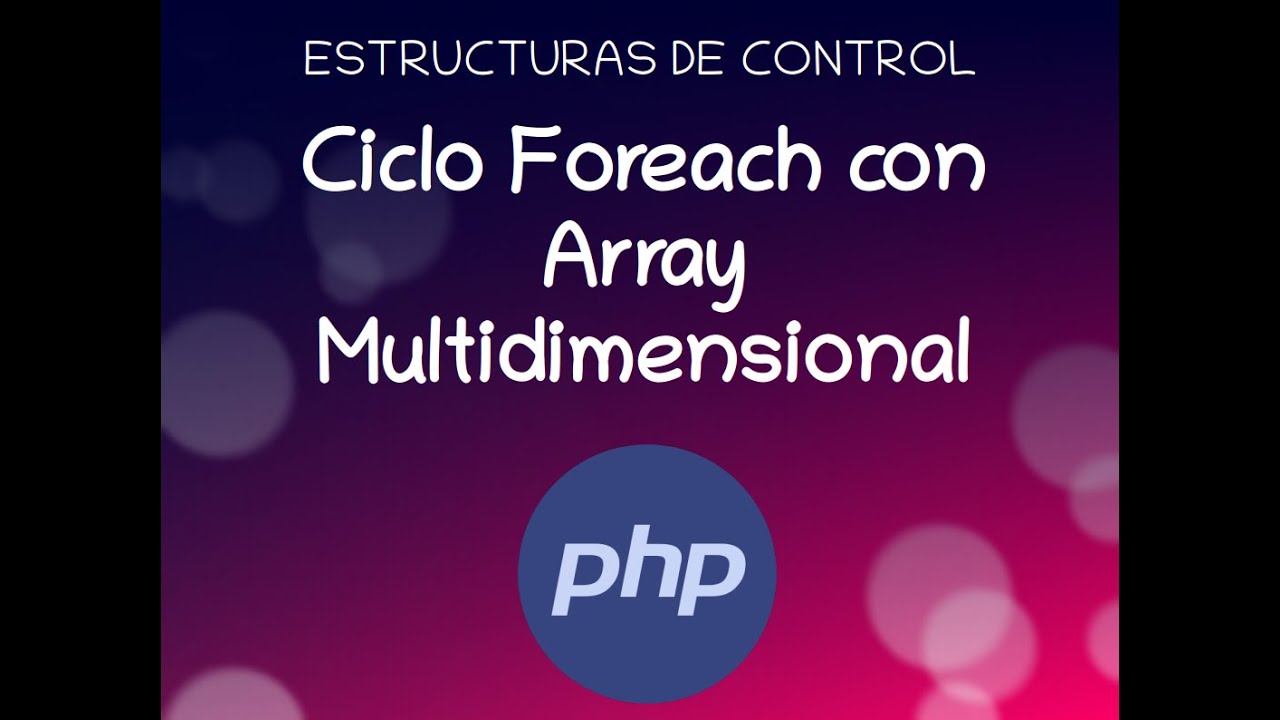17 - Array Multidimensional en Foreach en 6 minutos - Curso PHP - YouTube