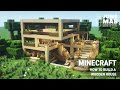 Minecraft Tutorial : How to Build a Wooden House | Easy Survival House #Minecraft #196