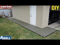 How to Pour a Concrete Side Walk for Beginners DIY