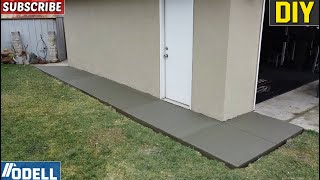 How to Pour a Concrete Side Walk for Beginners DIY