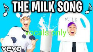 THE MILK SONG! (Official LankyBox Music Video) but only vocals
