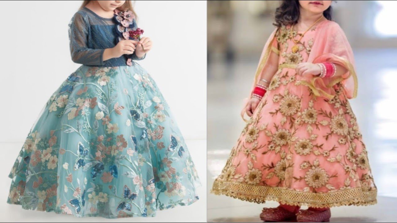 Net Kids Party Wear Gown at Rs 1550 in New Delhi | ID: 2850797375362