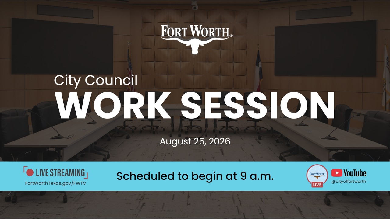 Thumbnail for City Council Work Session | August 25, 2026 (Full Meeting)