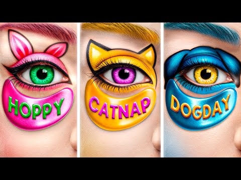 Преображение одного цвета челлендж! CatNap, DogDay и Hoppy! Poppy Playtime 3!