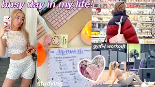 productive vlog: a busy day in my life, getting work done, healthy habits, studying, + more! 💌