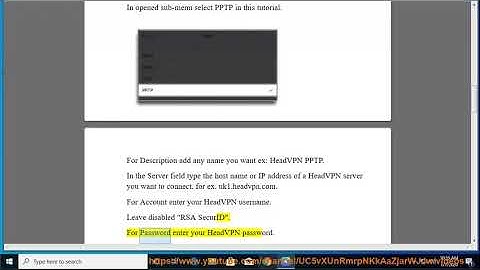 Set up HeadVPN PPTP on iPad