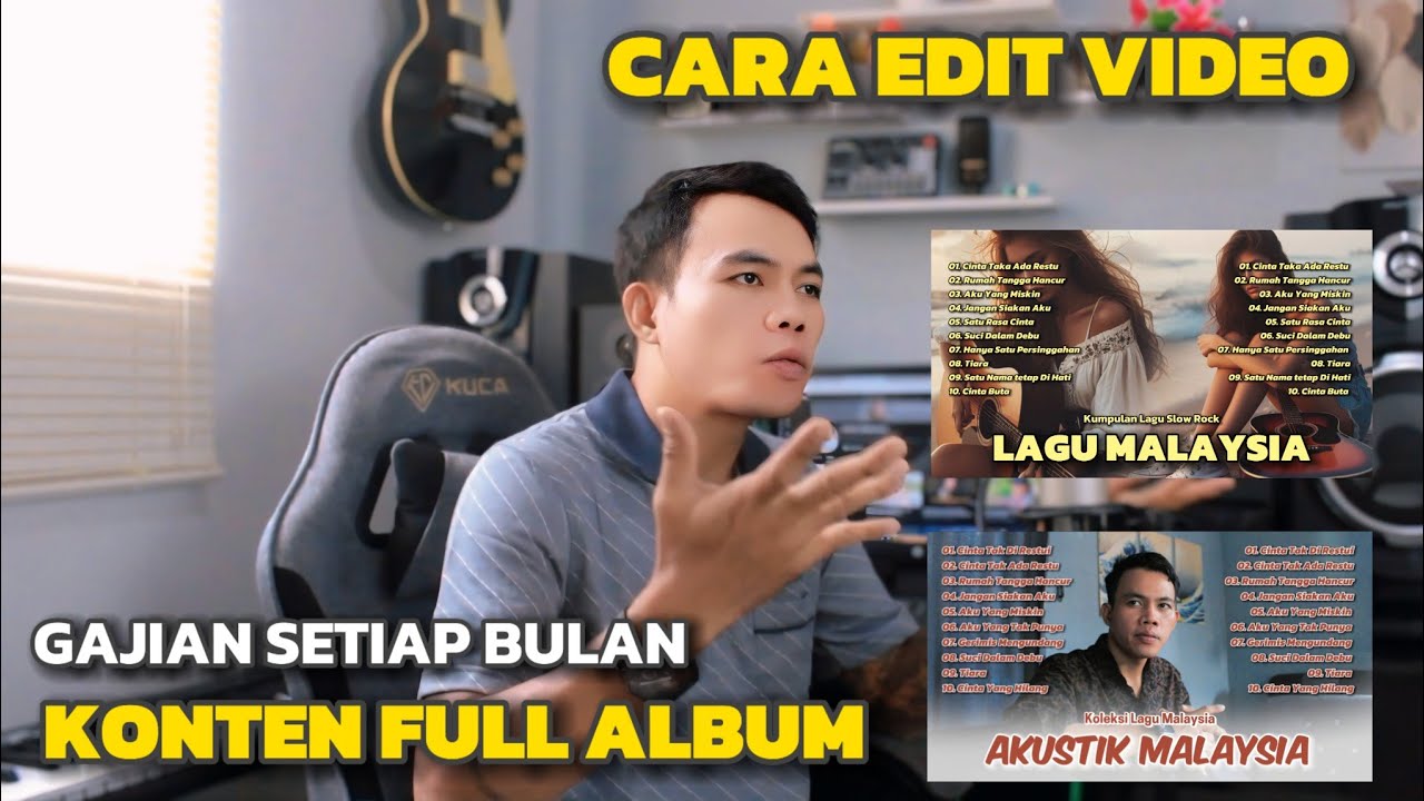 INI YANG KALIAN CARI - CARA EDIT VIDEO UNTUK KONTEN MUSIK FULL ALBUM - IDE KONTEN GAJI PULUHAN JUTA