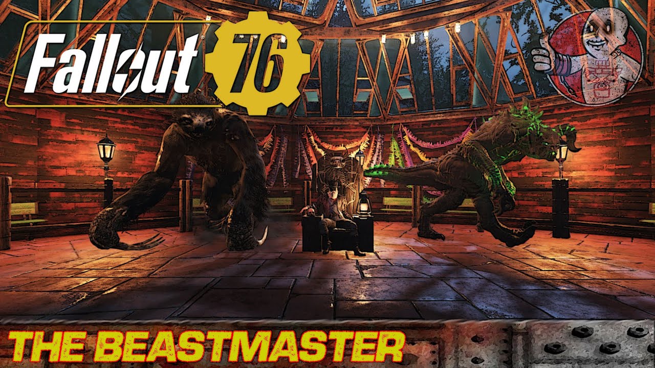 Fallout 76 Camp Build -The Beastmaster - By Nux - YouTube