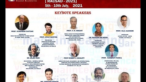 RACSAD 2021 Keynote Session by Mr. Dipinder Sekhon, CEO & Co-Founder, www.kritikalvision.ai , India