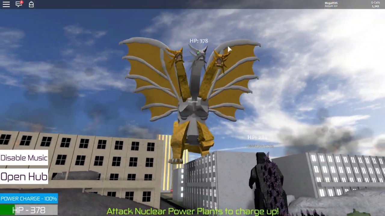 small mecha king ghidorah roblox