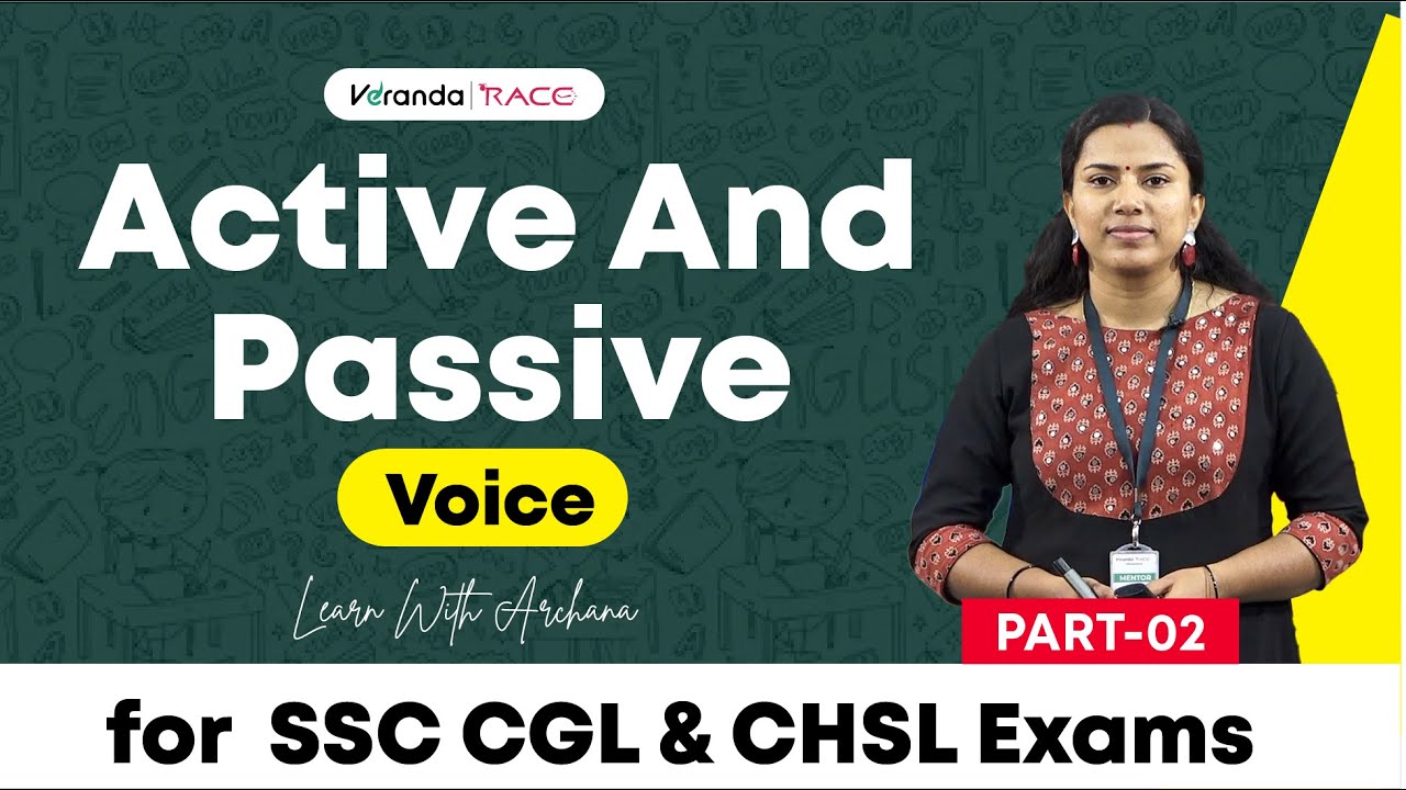 ENG - ACTIVE & PASSIVE VOICE PART 2 | FOR SSC CGL & CHSL & CPO EXAM ...
