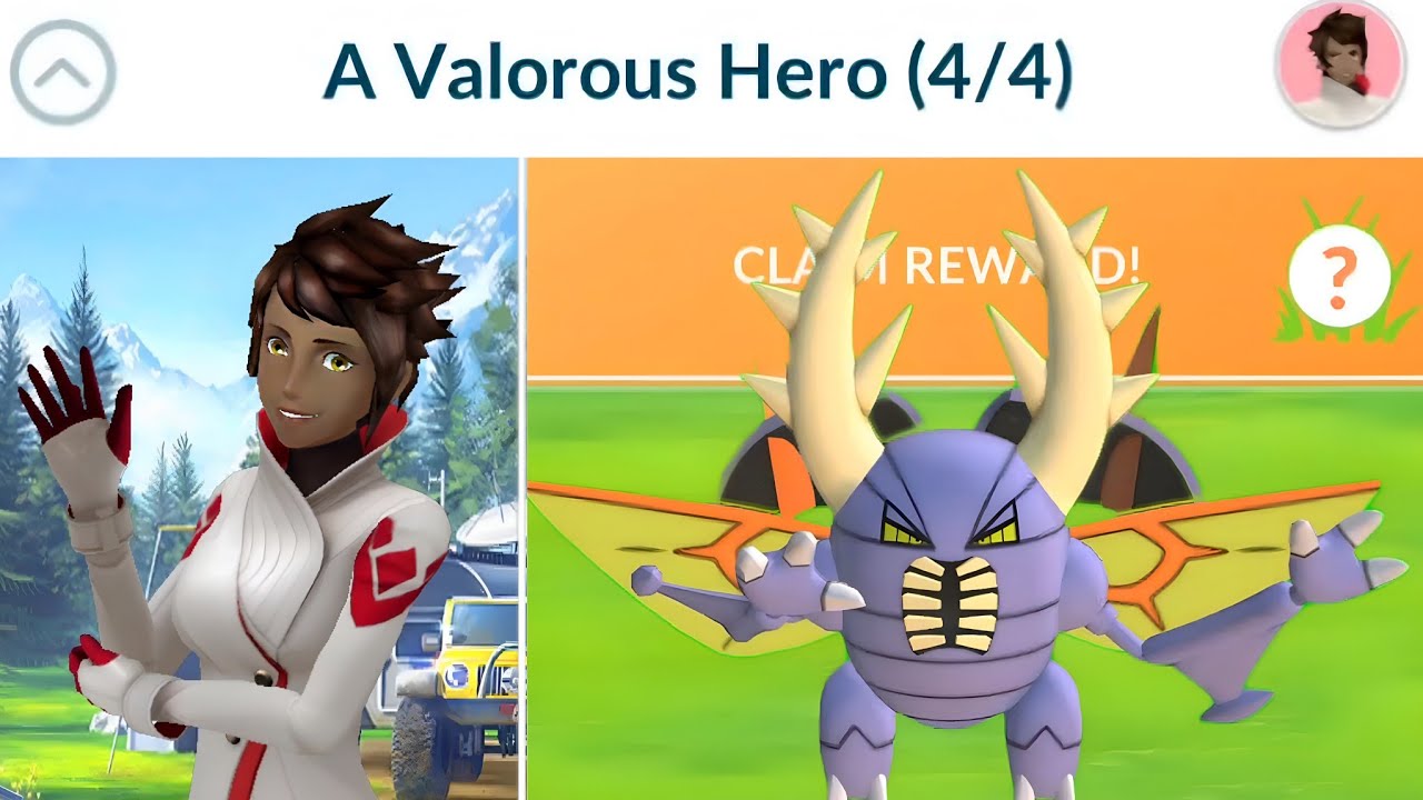 "A Valorous Hero" special research in pokemon go. YouTube