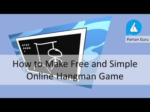 How to Make Free and Simple Online Hangman Game