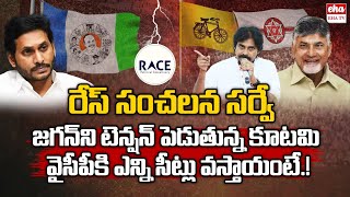 Race Latest Sensational Survey On AP Elections 2024 | YS Jagan | TDP, Janasena | EHA TV