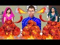 Spicy Fried Chicken Recipe Asian Street Food Eating Challenge Comedy Video Hindi Kahaniya New Comedy