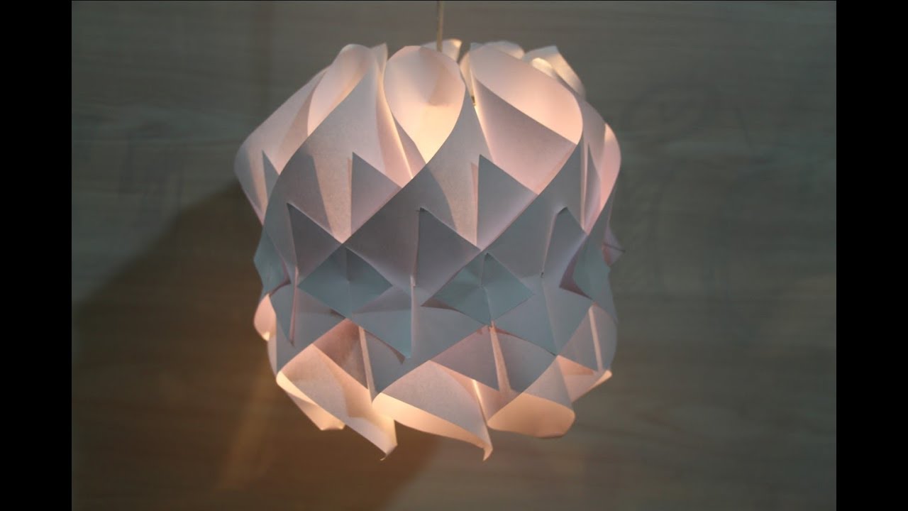 Make Amazing paper lamp - Home Decor Ideas - YouTube