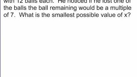 Linear Congruence Example Problems