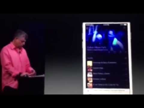 Eddy Cue dancing at WWDC 2015 during  Music demo