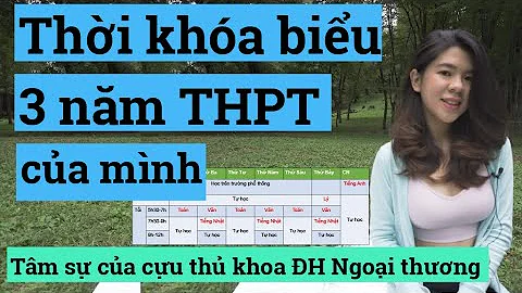 Thời khóa biểu 3 năm học THPT của mình| Tâm sự của cựu thủ khoa