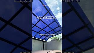 KANOPI CARPORT LENGKUNG ATAP TRANSPARAN