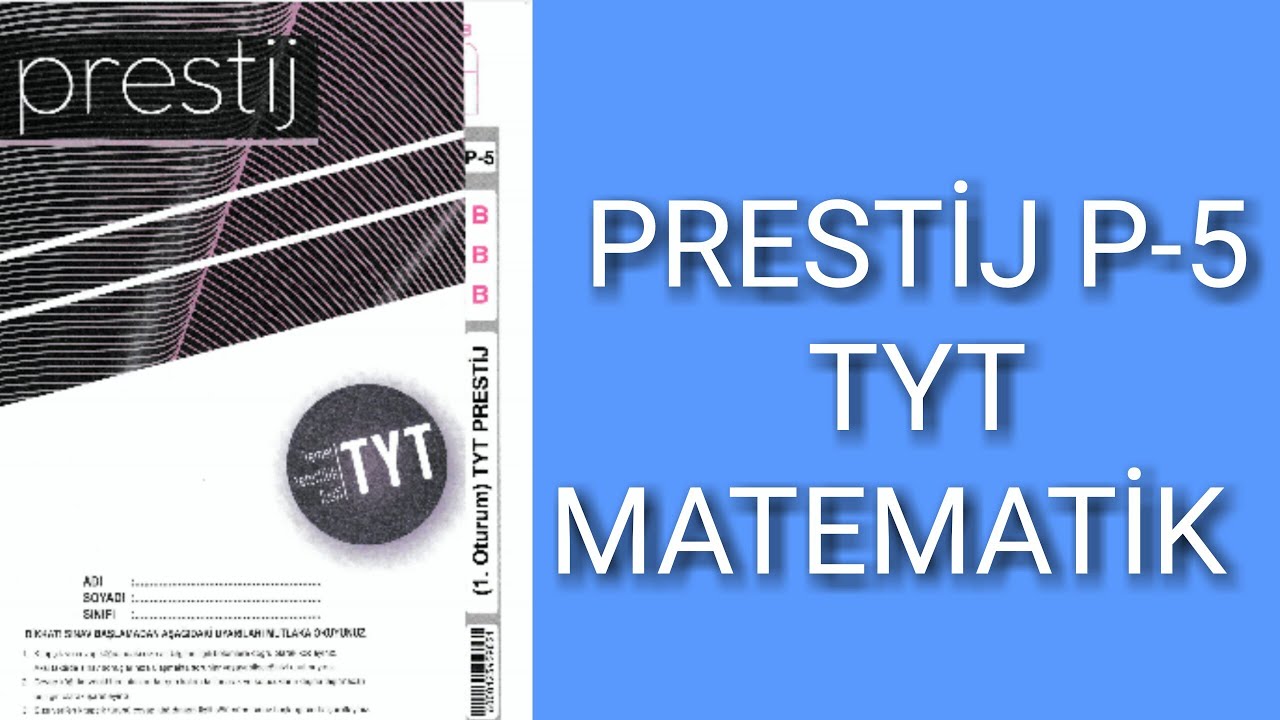 Prestij Tyt Denemesi Matematik 21 30 Cozumleri Bulent Aras Youtube