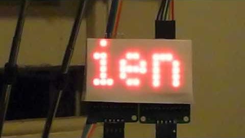 Scrolling Dot Matrix Display on Arduino