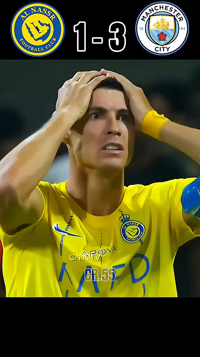 Al-nassr vs Manchester City 🔥🤯 #cr7 Ronaldo vs Manchester City || #football #ronaldo#haaland #shorts