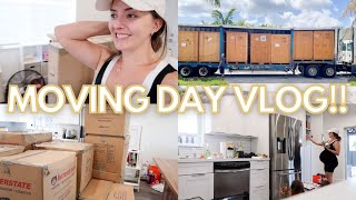 MOVING VLOG | moving into our miami home! 🌴🏠🥳 (this was crazy though + I&#39;m never doing it again) 😅