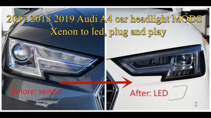 Audi A5 8T 8F Türbeleuchtung Ringe Einstiegsleuchte LED Nachrüstpaket