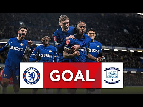 Goal | raheem sterling | chelsea 2-0 preston north end | third round | emirates fa cup 2023-24