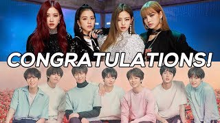 BTS and Blackpink win awards at the 'MTV Video Music Awards Japan'!