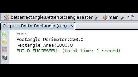 Prog. Exercise - Subclass BetterR.... improves the Rectangle superclass (Java)