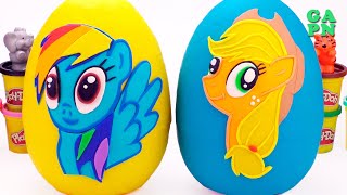 Huevo Sorpresa de My Little Pony: La magia de la amistad de Plastilina Play Doh/Aprender los Colores