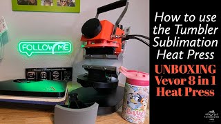 REVIEW Vevor 8 in 1 Heat Press: Unboxing, assembling and how to use Vevor  Sublimation Heat Press 